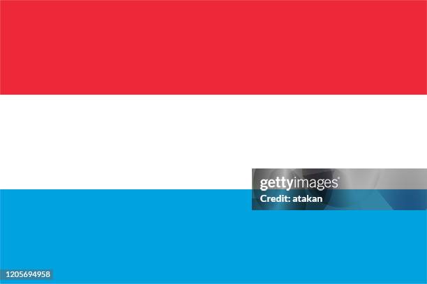 vector luxembourg flag design - luxembourg city luxembourg stock illustrations