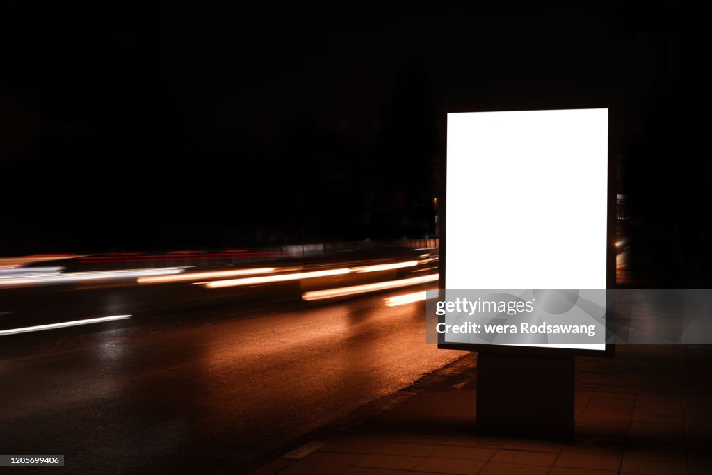 Vertical blank outdoor Lightboxes