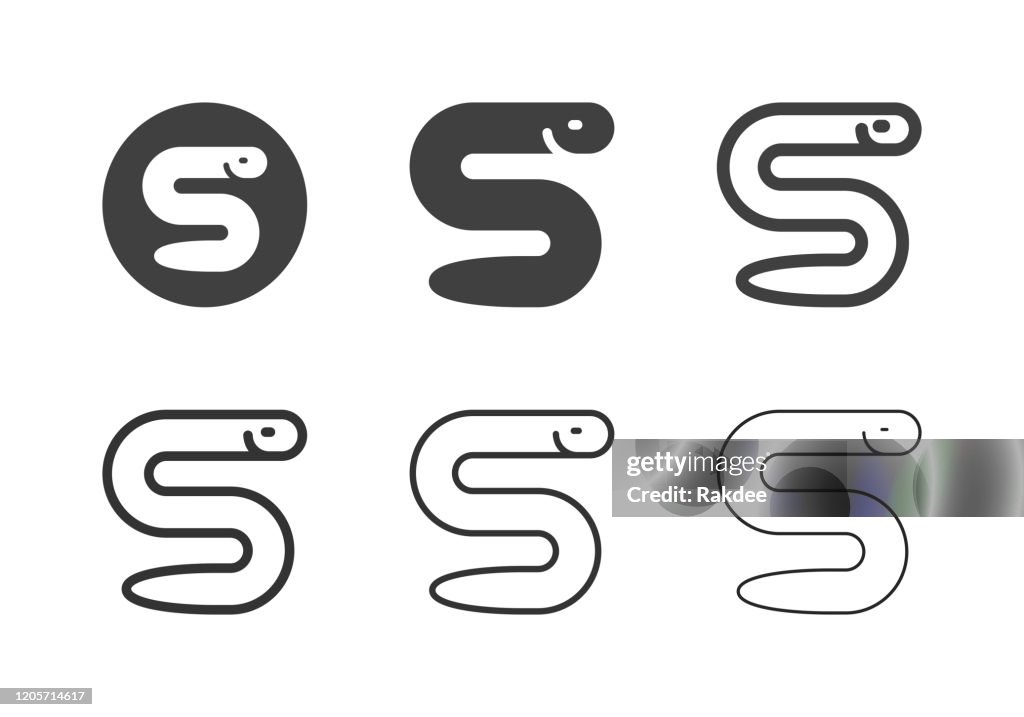 Saltwater Eel Icons - Multi Series