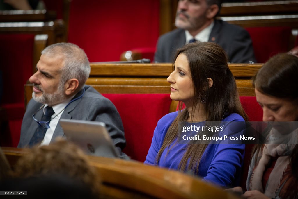 Second Day Of The Plenary Session At The Parliament Of Cataluña