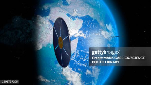 solar sail, illustration - segel stock-grafiken, -clipart, -cartoons und -symbole