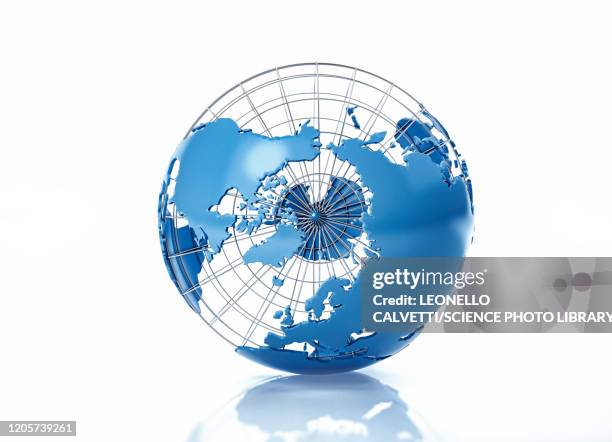 arctic, illustration - wireframe globe stock illustrations