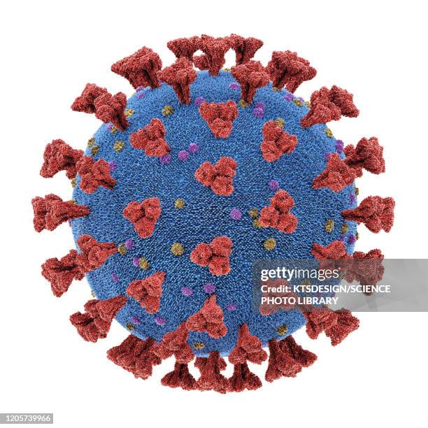 illustrazioni stock, clip art, cartoni animati e icone di tendenza di coronavirus particle, illustration - flu