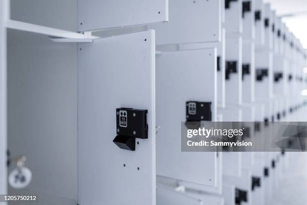 Lockers Roto 419 Open Lockers In Locker Room Stock Photos, High-Res Pictures, and ...