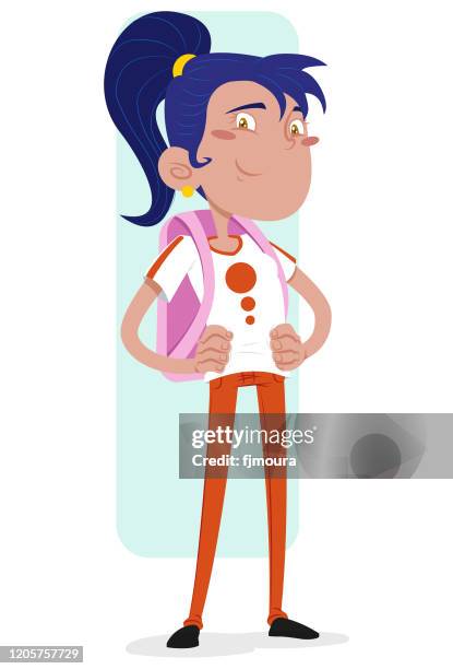 studying ready to go to school - packed lunch stock illustrations