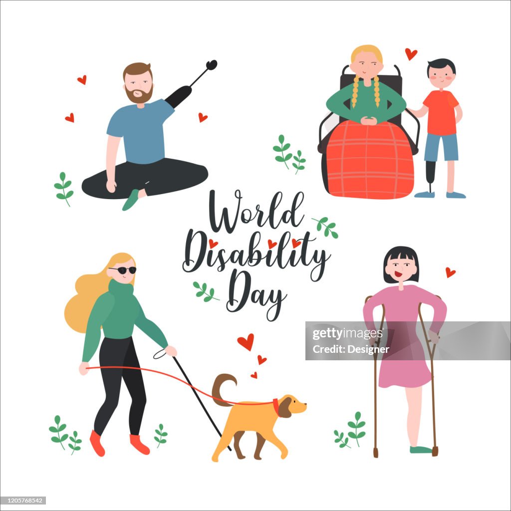 Disability Concept Vector Illustration High-Res Vector Graphic - Getty ...