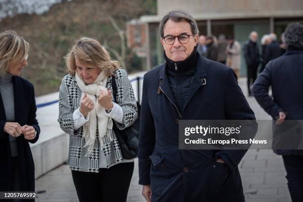 The former president of Cataluña Artur Mas, after the funeral of Diana Garrigosa, wife of the former president of Cataluña, Pasqual Maragall, at the...