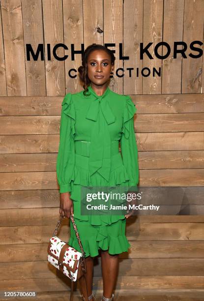 Issa Rae attends the Michael Kors FW20 Runway Show on February 12, 2020 in New York City.