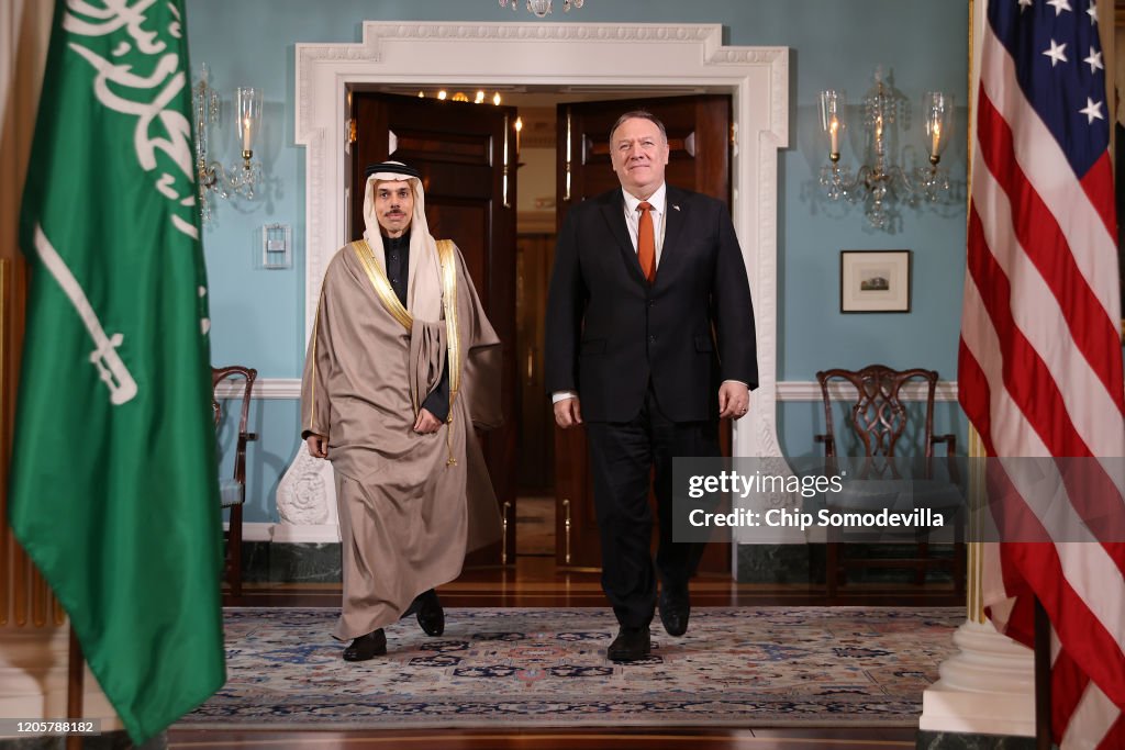 Secretary Of State Pompeo Meets With Saudi Foreign Minister At State Department