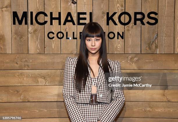 Mariya Nishiuchi attends the Michael Kors FW20 Runway Show on February 12, 2020 in New York City.