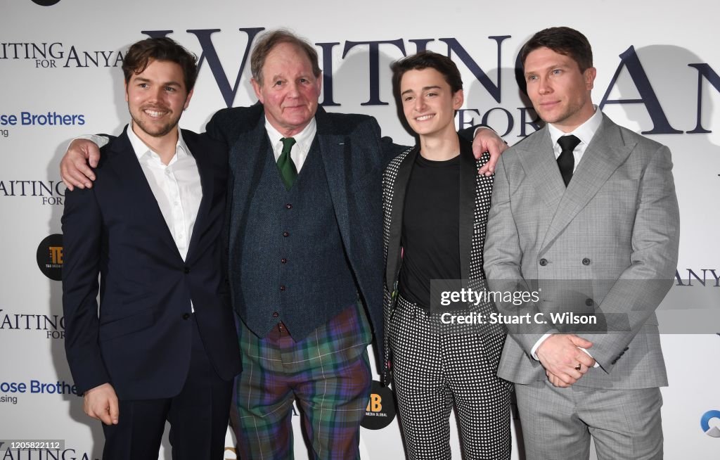 Benjamin Cookson Toby Torlesse, Michael Morpurgo, Noah Schnapp and Ben Cookson attend ...