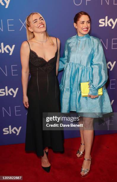 Billie Piper and Lucy Prebble attend the Sky TV, Up Next Event at Tate Modern on February 12, 2020 in London, England. Up Next is Sky’s inaugural...