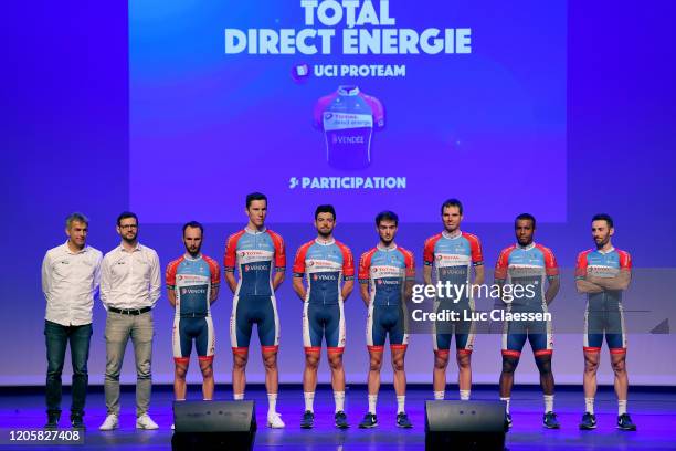 Rein Taaramäe of Estonia and Team Total Direct Energie / Jonathan Hivert of France and Team Total Direct Energie / Jeremy Cabot of France and Team...