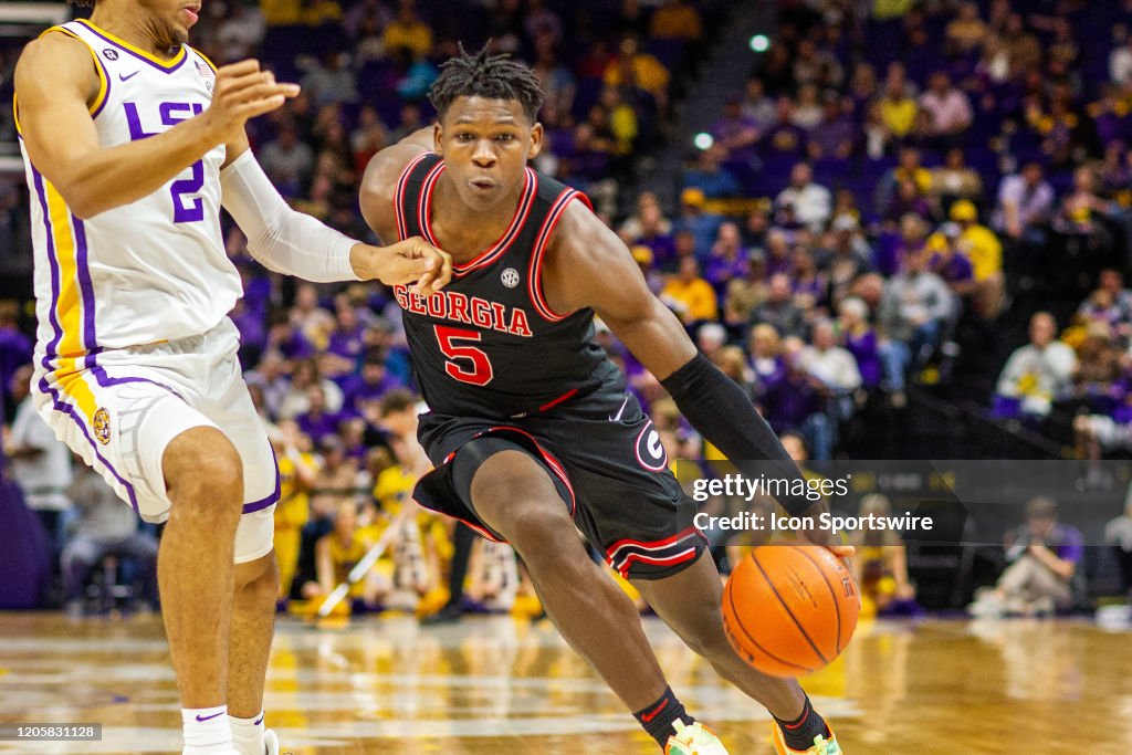 COLLEGE BASKETBALL: MAR 07 Georgia at LSU