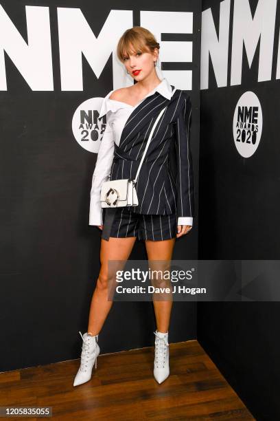 Taylor Swift attends the NME Awards 2020 at O2 Academy Brixton on February 12, 2020 in London, England.