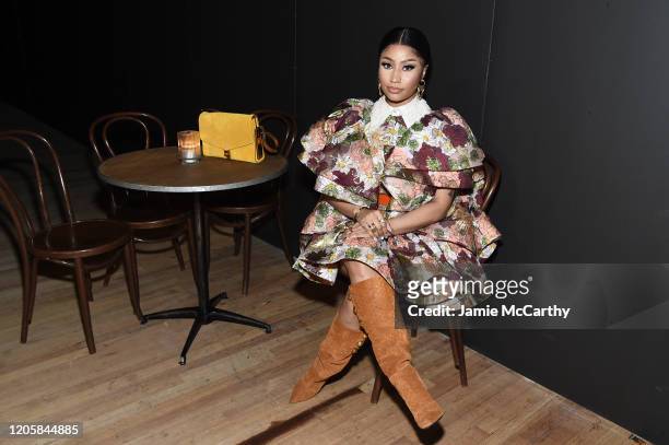 Nicki Minaj attends the Marc Jacobs Fall 2020 runway show during New York Fashion Week on February 12, 2020 in New York City.