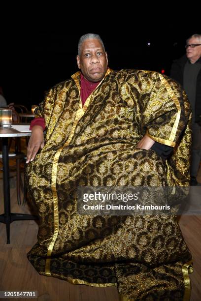 André Leon Talley attends the Marc Jacobs Fall 2020 runway show during New York Fashion Week on February 12, 2020 in New York City.