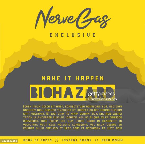 illustrazioni stock, clip art, cartoni animati e icone di tendenza di modello moderno luminoso e audace di volantino cloud o poster per evento promozionale o di marketing - neon light smoke card