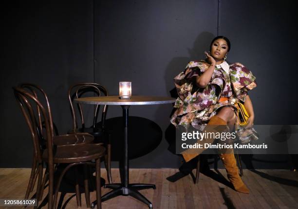 Nicki Minaj attends the Marc Jacobs Fall 2020 runway show during New York Fashion Week on February 12, 2020 in New York City.