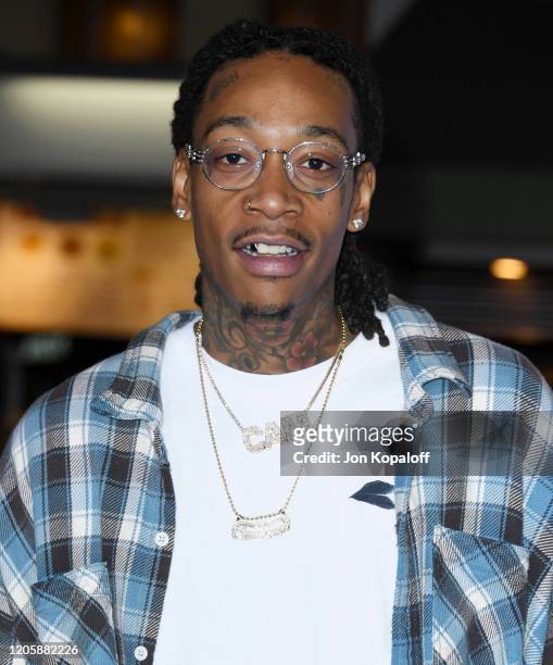 Wiz Khalifa attends the LA special screening of Paramount's "Sonic The Hedgehog" at Regency Village Theatre on February 12, 2020 in Westwood,...