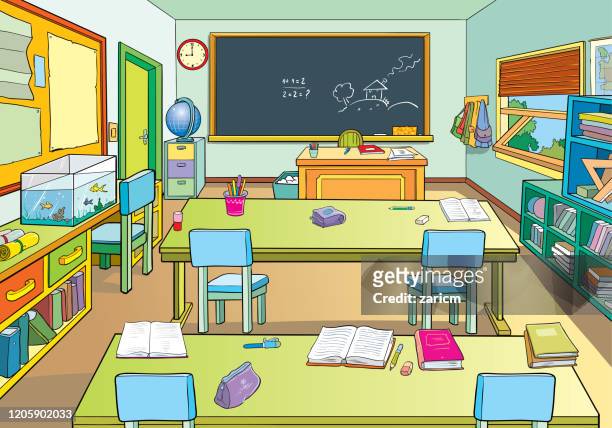 1,693 Cartoon Classroom Photos and Premium High Res Pictures - Getty Images