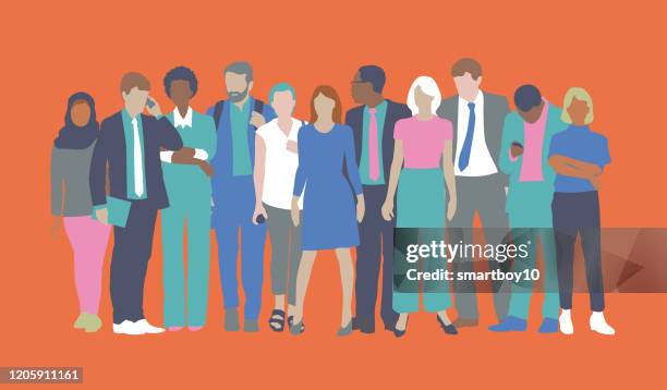 illustrazioni stock, clip art, cartoni animati e icone di tendenza di professionisti o uomini d'affari - si distingue fra la folla