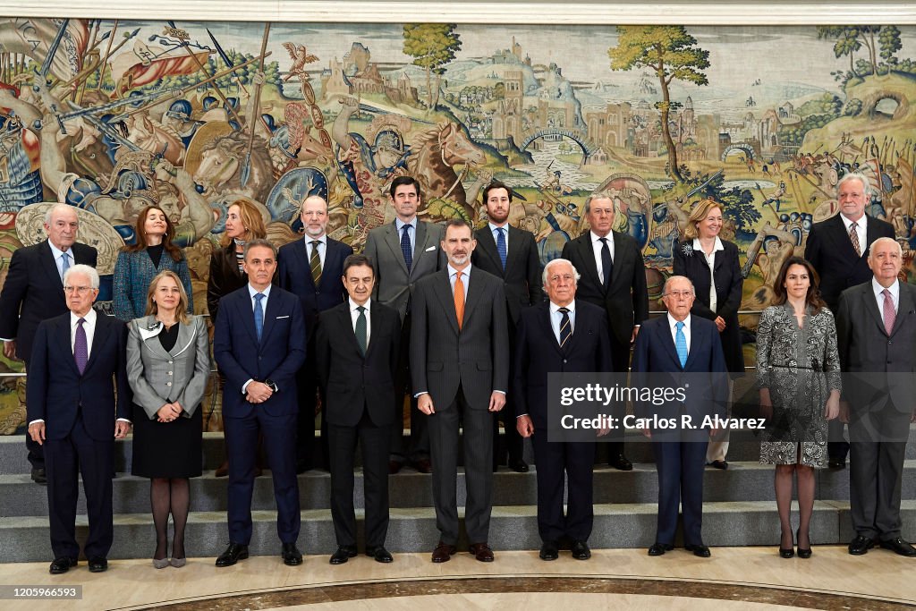 King Felipe Of Spain Attends Audiences At Zarzuela Palace