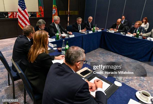 Secretary of Energy, Dan Brouillette , delivers opening remarks while meeting with 17 business leaders from Confederação da Indústria Portuguesa and...