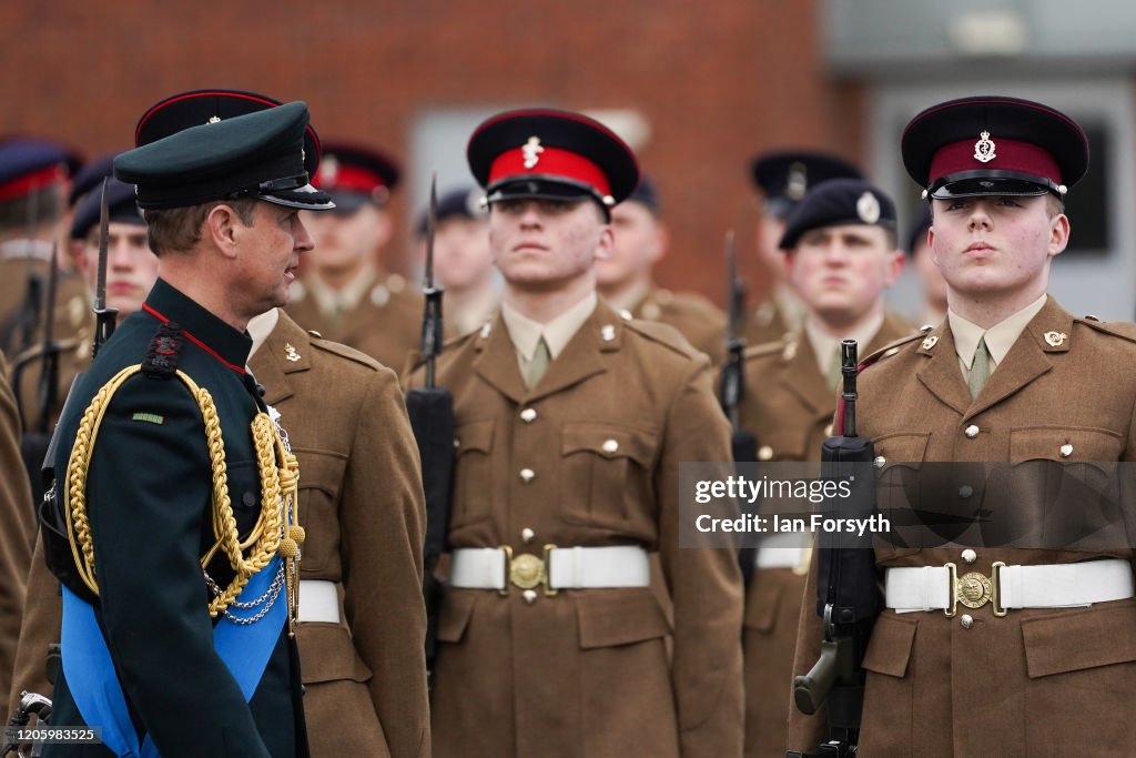 Prince Edward Attends The Army Foundation College Graduation Parade In Harrogate