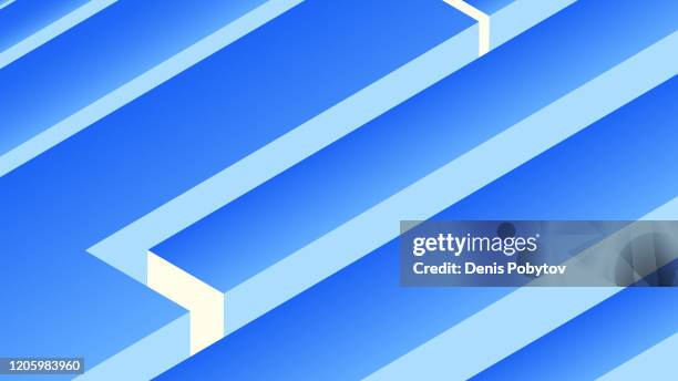 three-dimensional geometric vector illustration in projection. - game designer stock illustrations