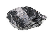 raw sphalerite ( zinc blende) rock cutout