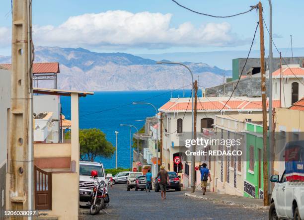 Sao Filipe, the capital of the island. Fogo Island , part of Cape Verde in the central atlantic..