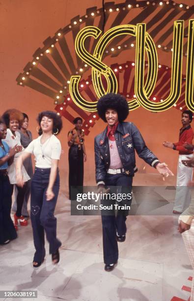 Popular dancer Adolfo Quinones aka Shabba Doo boogies down the Soul Train Line circa 1973-1976. .