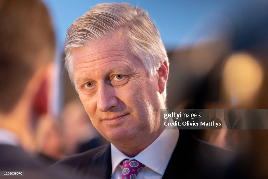 King Philippe Of Belgium Attends The 125th Anniversary Of The Federation Of Enterprises FEB At The Bozar Palace In Brussels