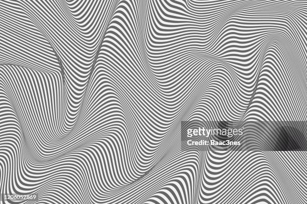 abstract background - curved lines - distorted bildbanksfoton och bilder