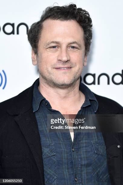 David Moscow visits SiriusXM Studios on February 13, 2020 in New York City.