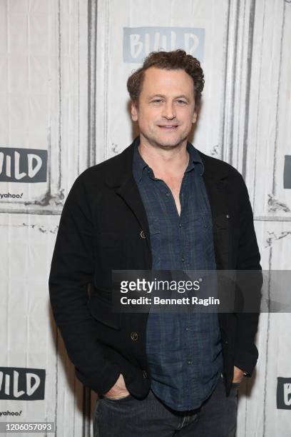 Actor David Moscow visits Build at Build Studio on February 13, 2020 in New York City.
