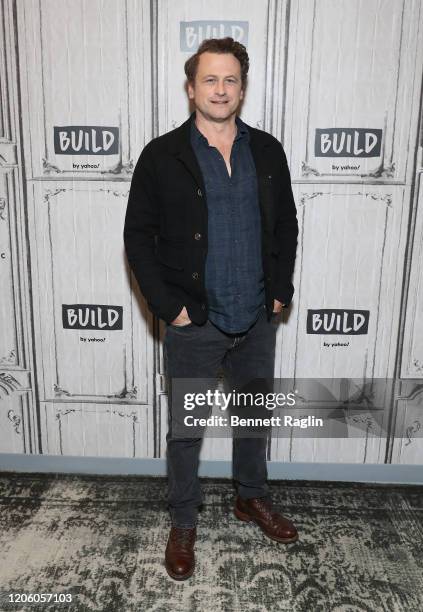 Actor David Moscow visits Build at Build Studio on February 13, 2020 in New York City.