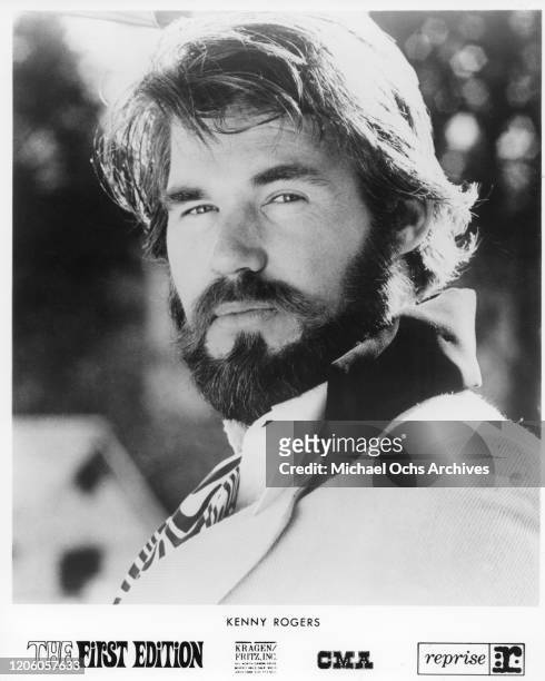 Entertainer Kenny Rogers of "The First Edition" poses for a portrait in circa 1968.