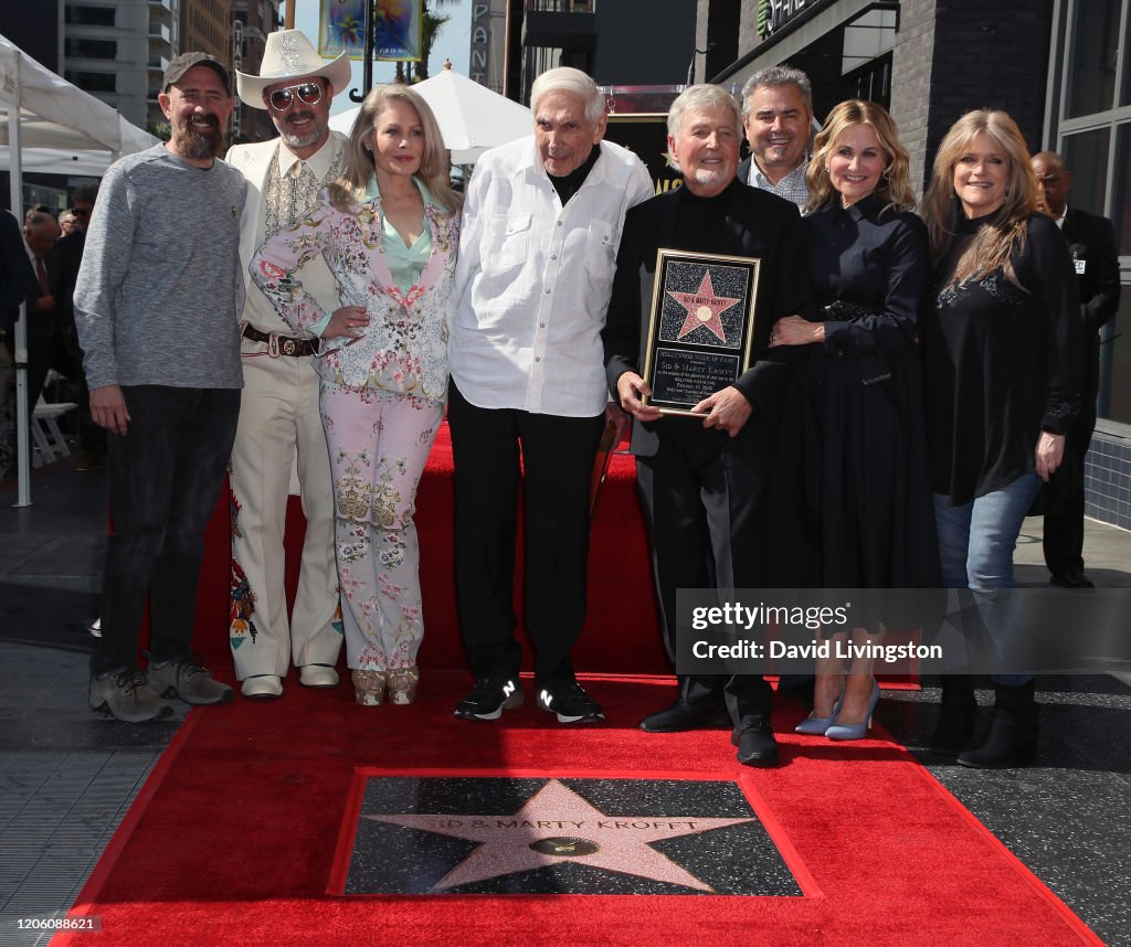 Sid And Marty Krofft Are Honored With A Star On The Hollywood Walk Of Fame