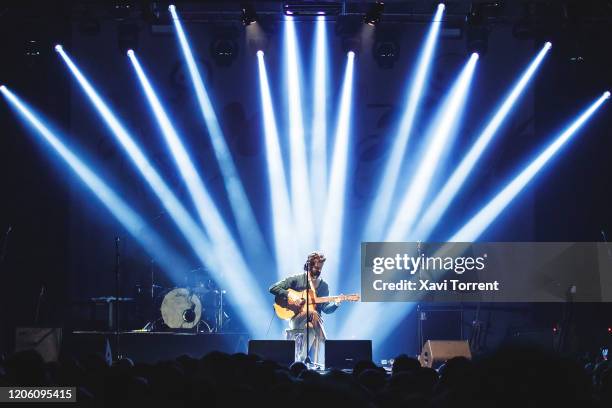 Devendra Banhart performs in concert at Razzmatazz during Cruïlla de Primavera on February 13, 2020 in Barcelona, Spain.