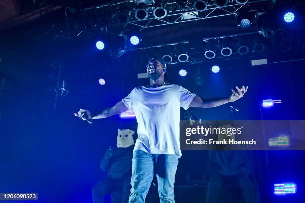 American rapper Quincy Matthew Hanley aka Schoolboy Q performs live on stage during a concert at the Astra on February 13, 2020 in Berlin, Germany.