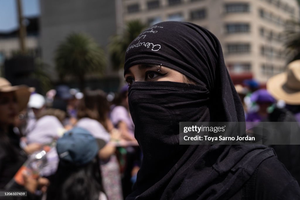 International Women's Day Demonstration In Mexico City