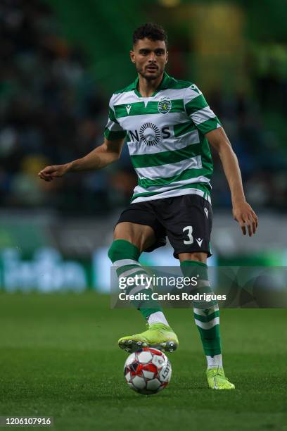 Tiago Ilori of Sporting CP in action during the Liga Nos round 24 match between Sporting CP and CD Aves at Estadio Jose Alvalade on March 8, 2020 in...