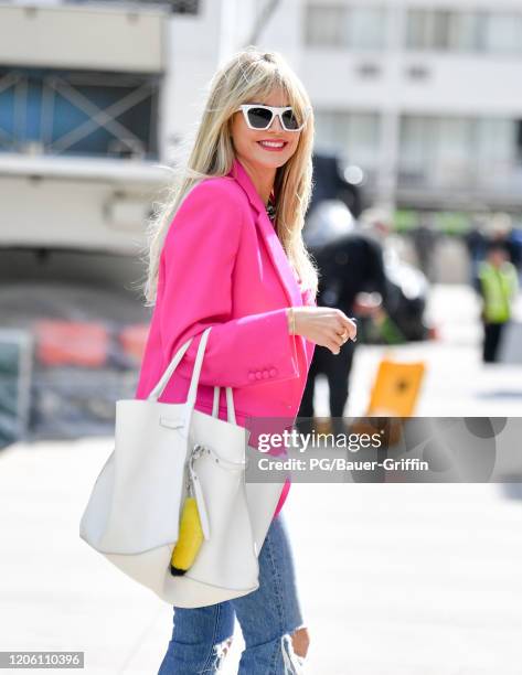 Heidi Klum is seen on March 08, 2020 in Los Angeles, California.