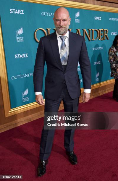 Graham McTavish attends the Starz Premiere event for "Outlander" Season 5 at Hollywood Palladium on February 13, 2020 in Los Angeles, California.