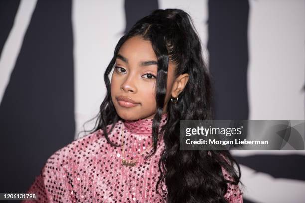 Jadah Marie arrives at the premiere of 20th Century Studios' "The Call Of The Wild" at El Capitan Theatre on February 13, 2020 in Los Angeles,...