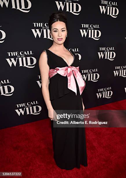 Cara Gee arrives at the World Premiere of 20th Century Studios' "The Call of the Wild" at the El Capitan Theatre on February 13, 2020 in Hollywood,...