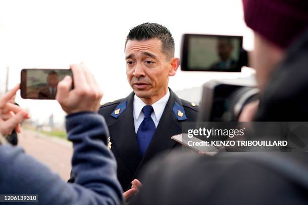 Head of the National Criminal Investigations Division Andy Kraag speaks to the press on March 9, 20120 at Schiphol Judicial Court complex in...