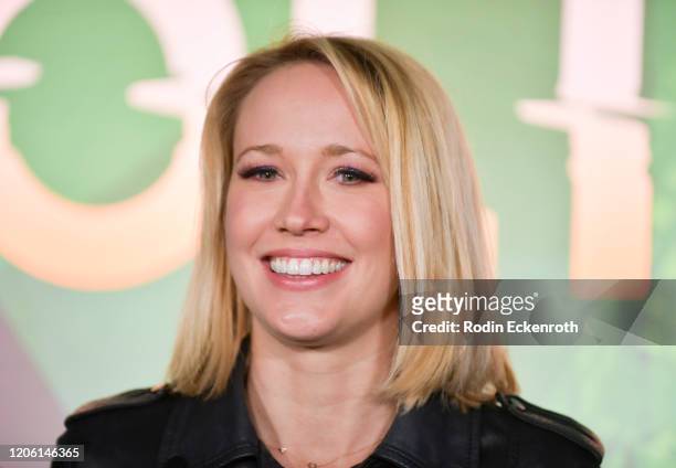 Anna Camp attends Cirque Du Soleil VOLTA Equality Night Benefiting Los Angeles LGBT Center at Dodger Stadium on February 13, 2020 in Los Angeles,...